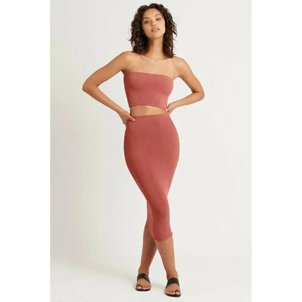 Bond Eye Verve Skirt Dress in Sienna One Size Fits All New Womens Swim Dress